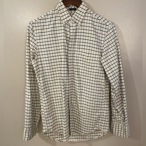 J. Crew Other - Men’s XS J.Crew Flex Oxford Shirt Classic Fit Windowpane Button Down